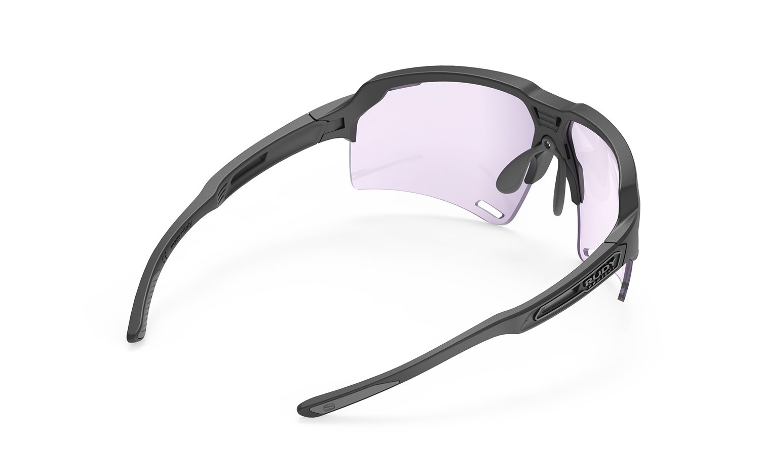 Occhiali da sole Rudy Project Deltabeat SP747506-0001 colore black matte lenti impactx photochromic 2 laser purple
