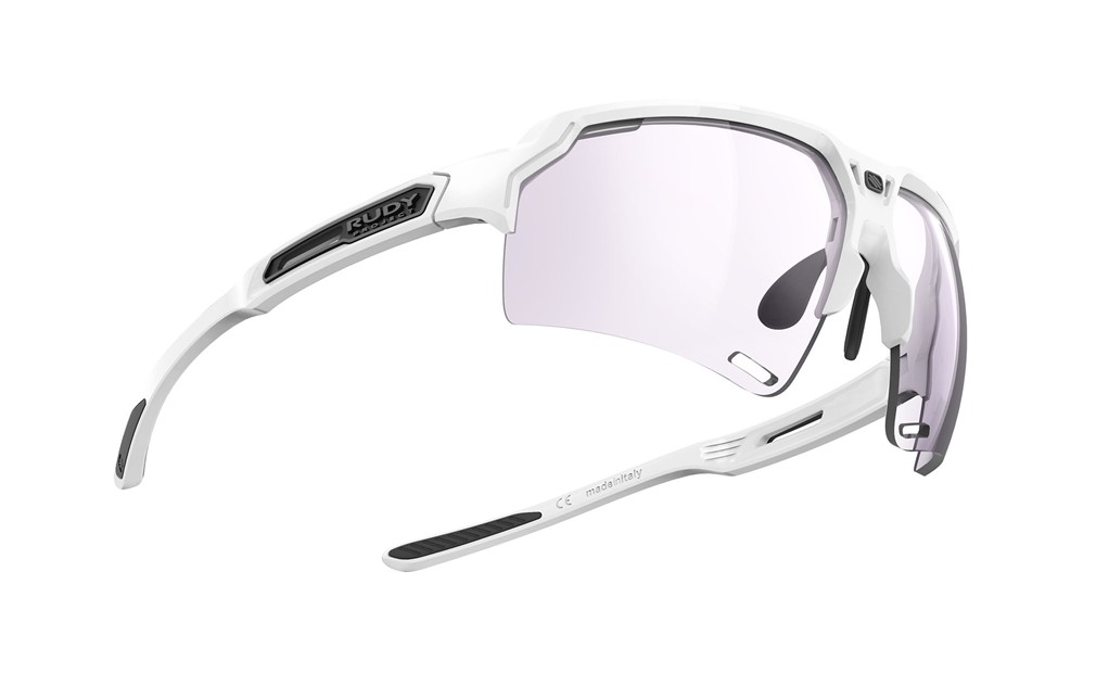 Occhiali da sole Rudy Project Deltabeat SP747569-0000 colore white gloss lenti impactx™ photochromic 2laser purple