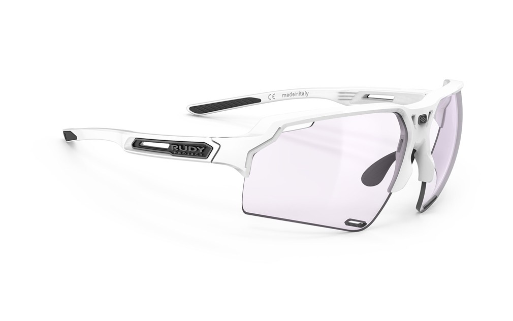 Occhiali da sole Rudy Project Deltabeat SP747569-0000 colore white gloss lenti impactx™ photochromic 2laser purple