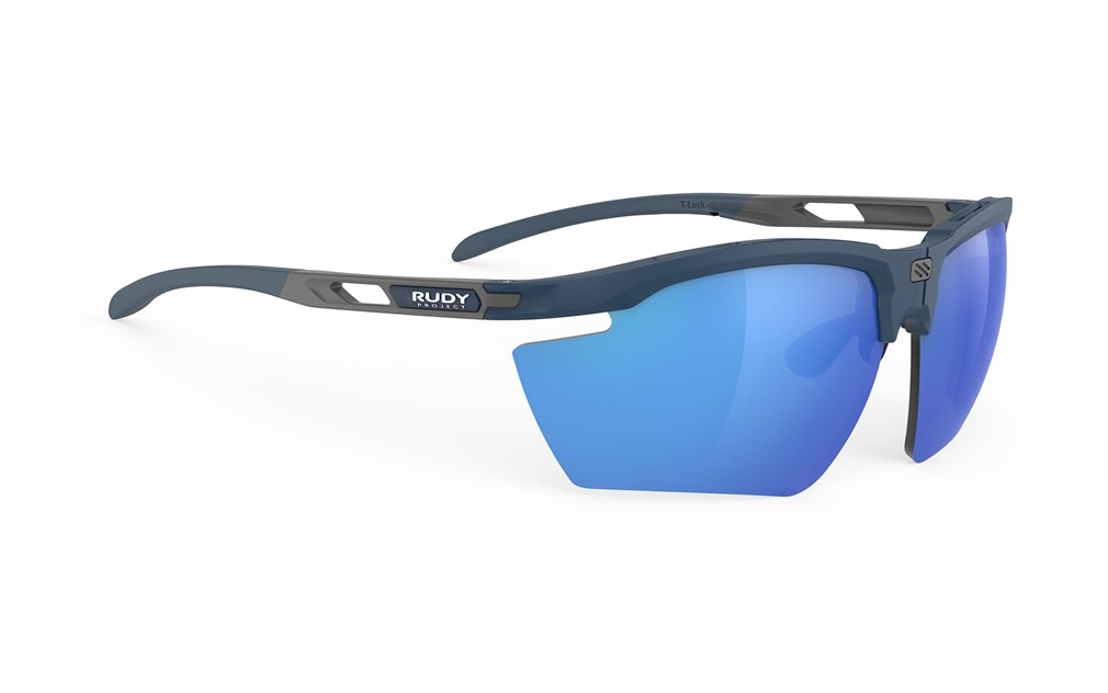 Occhiali da sole Rudy Project Magnus SP753947-0000 colore blue navy matte lenti multilaser blue