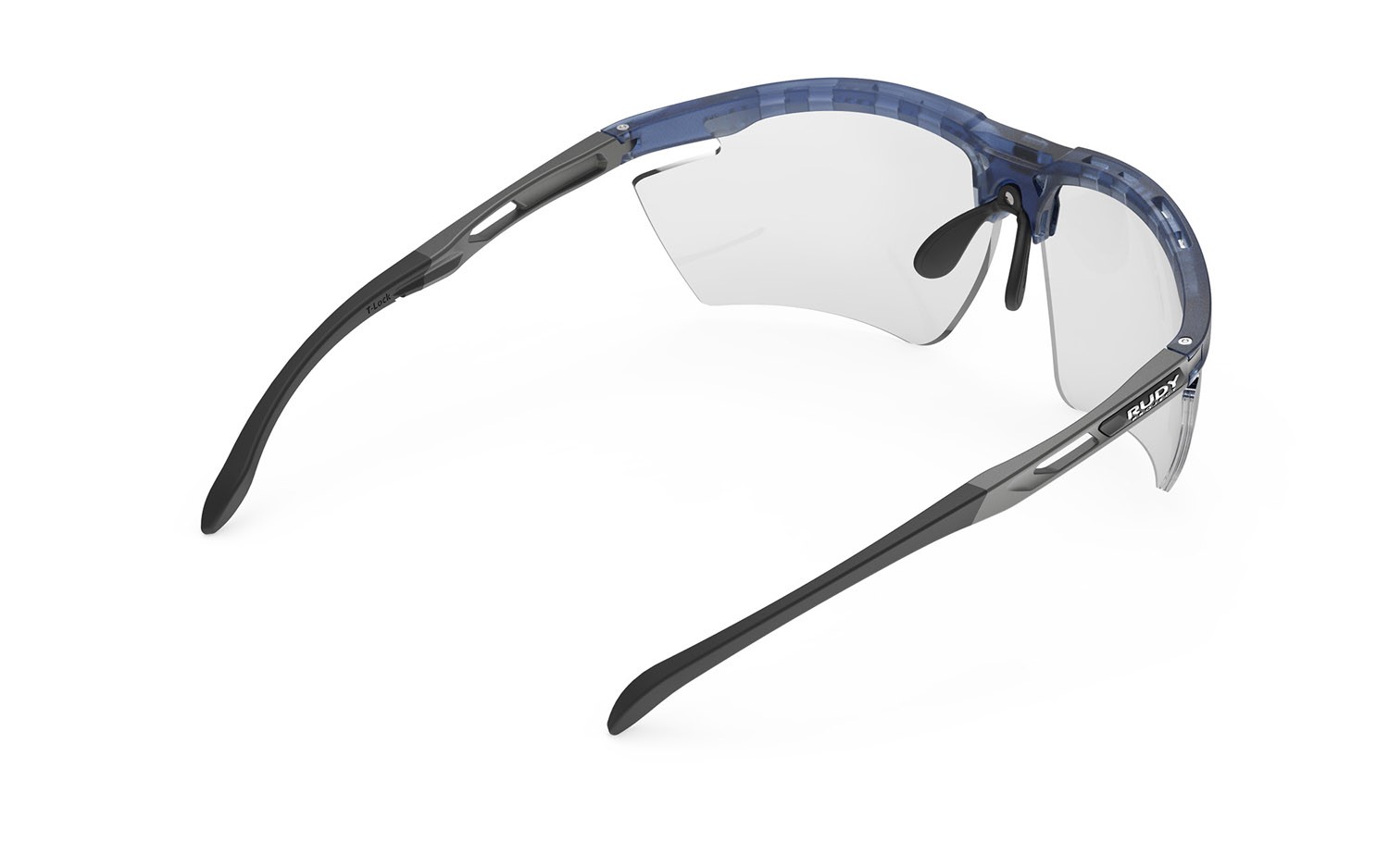 Occhiali da sole Rudy Project Magnus SP757331-0000 colore frozen blue avio matte lenti impactx photochromic 2 black