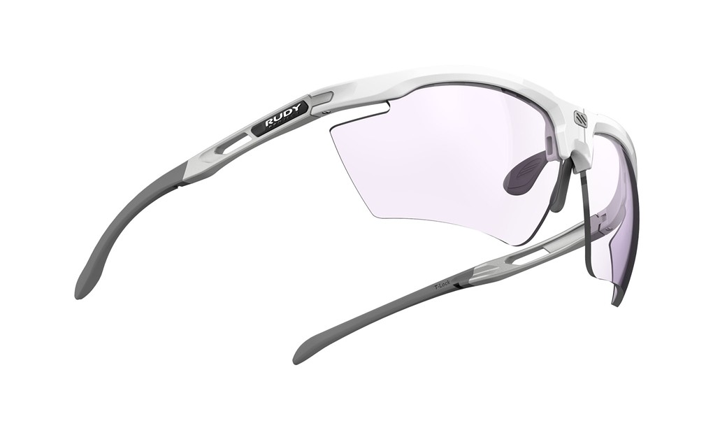 Occhiali da sole Rudy Project Magnus Golf SP757569-0000 colore white gloss lenti impactx™ photochromic 2ls purple