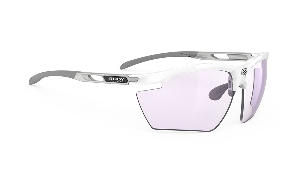 Occhiali da sole Rudy Project Magnus Golf SP757569-0000 colore white gloss lenti impactx™ photochromic 2ls purple