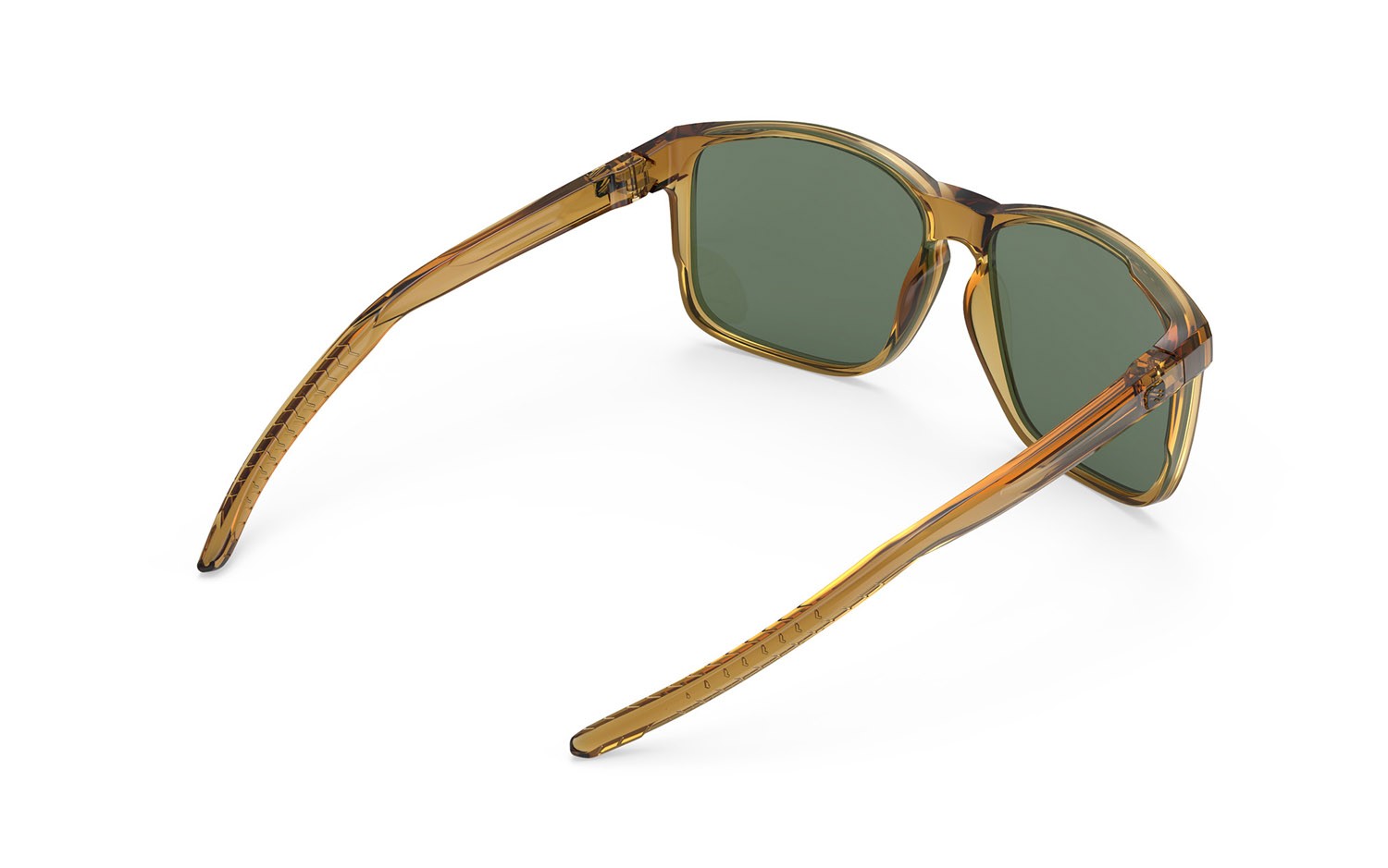 Occhiali da sole Rudy Project Overlap SP770183-0000 colore crystal butterscotch gloss lenti green