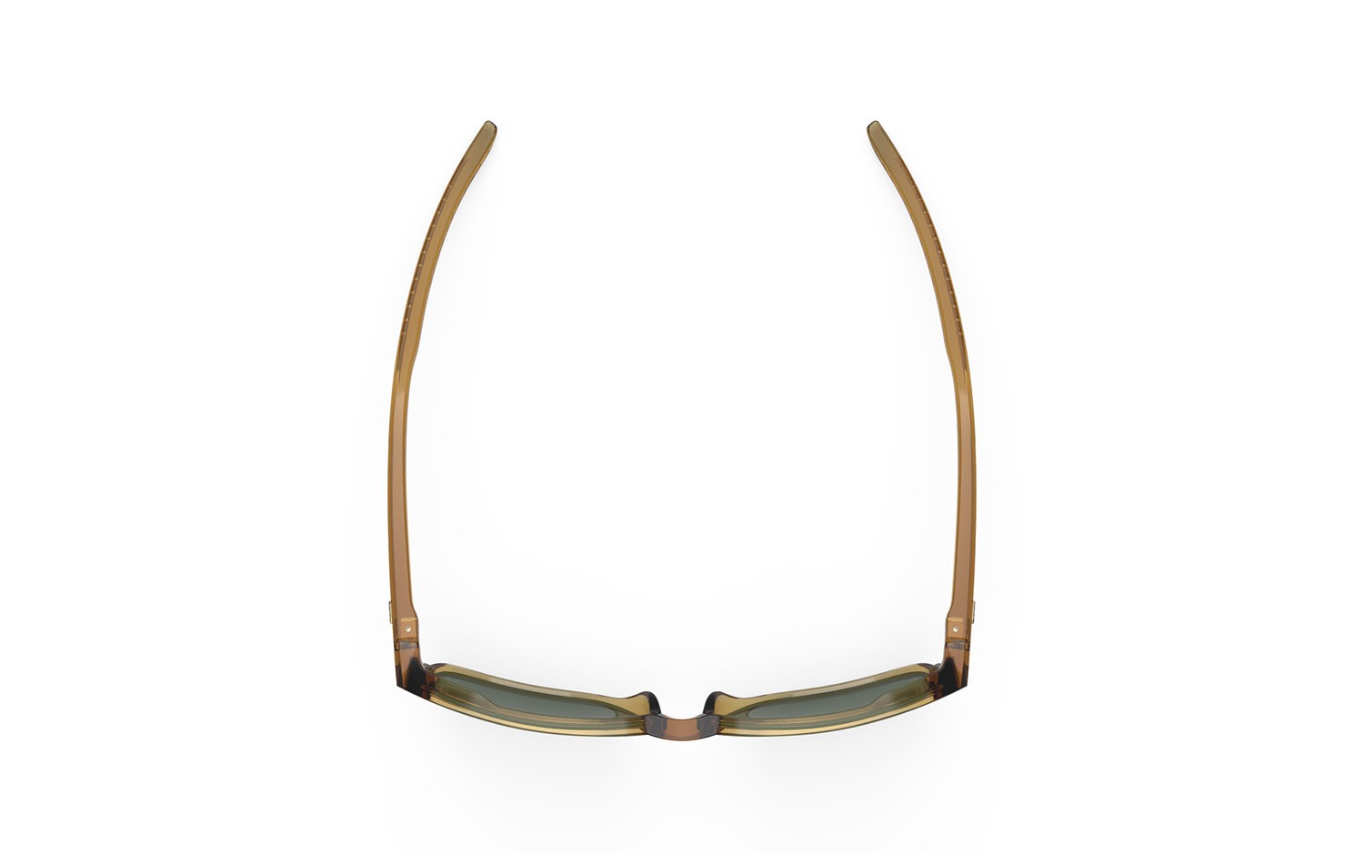 Occhiali da sole Rudy Project Overlap SP770183-0000 colore crystal butterscotch gloss lenti green