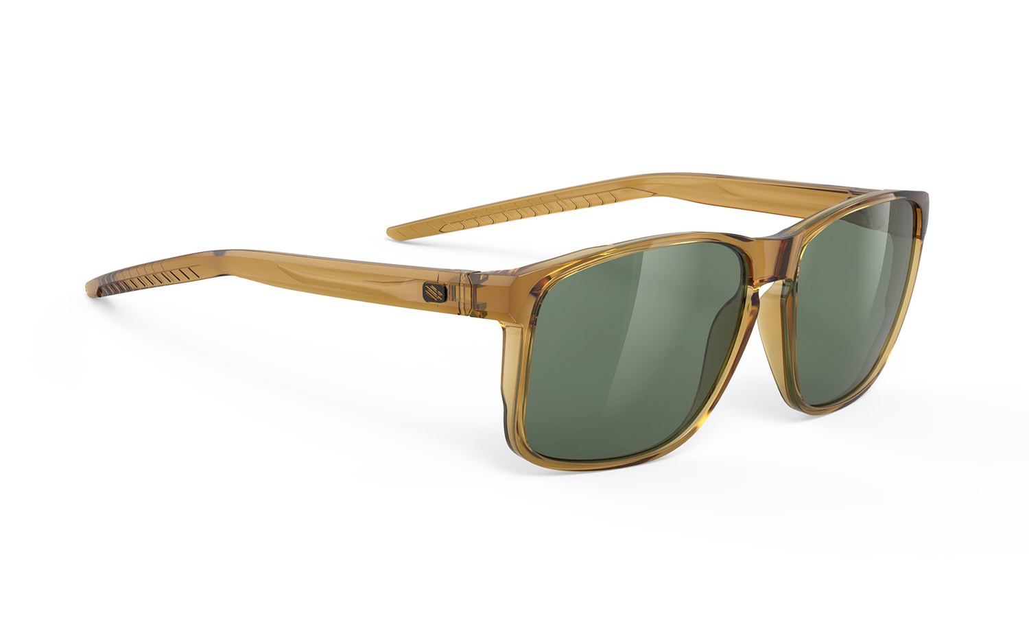 Occhiali da sole Rudy Project Overlap SP770183-0000 colore crystal butterscotch gloss lenti green
