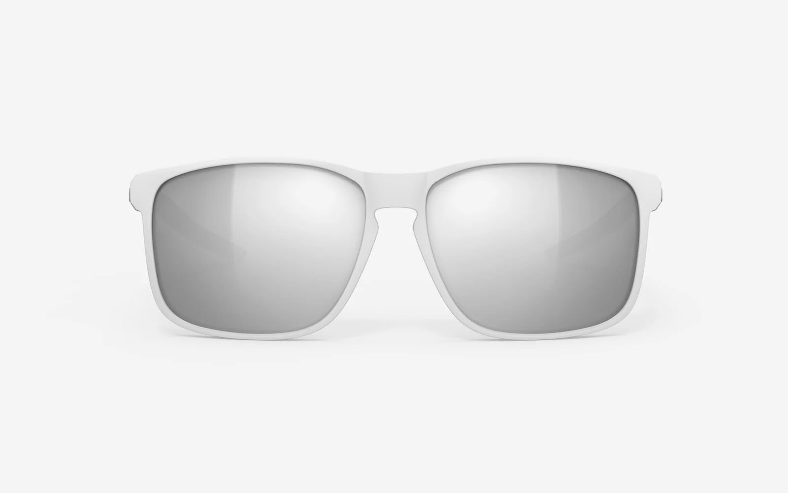 Occhiali da sole Rudy Project Overlap SP770958-0001 colore white matte/green sage matte lenti laser black