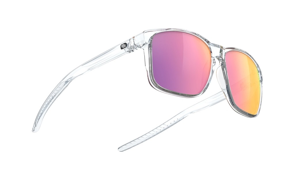 Occhiali da sole Rudy Project Overlap SP775296-0000 colore crystal gloss lenti multilaser sunset