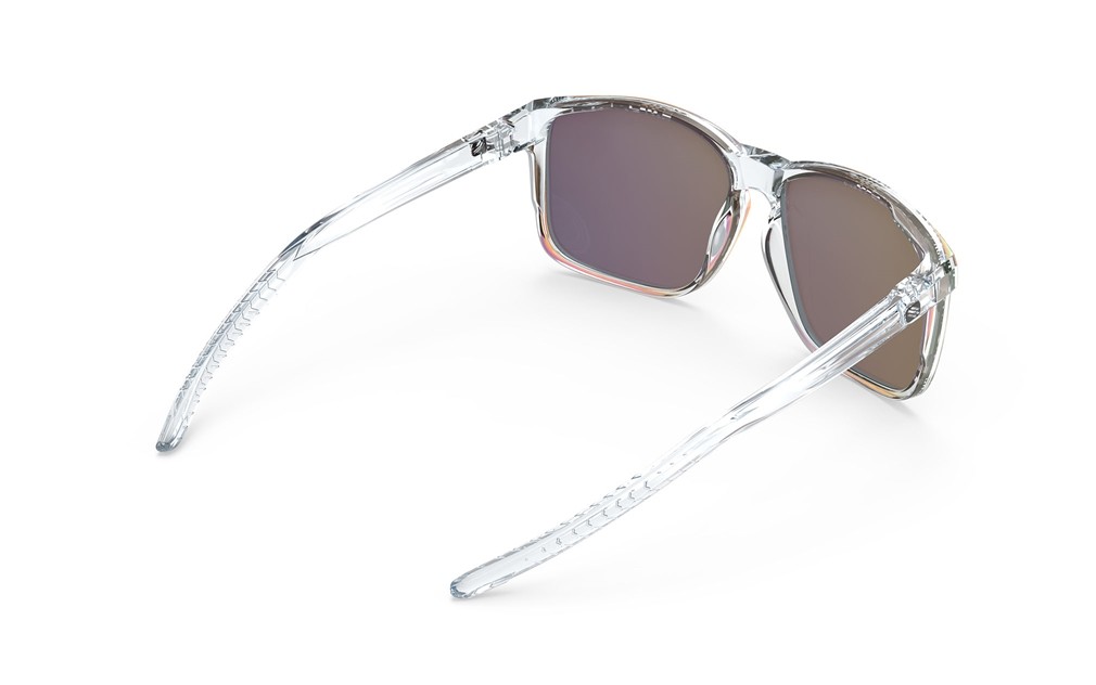 Occhiali da sole Rudy Project Overlap SP775296-0000 colore crystal gloss lenti multilaser sunset