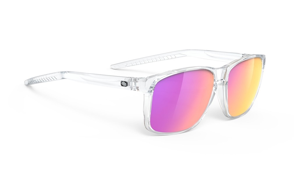 Occhiali da sole Rudy Project Overlap SP775296-0000 colore crystal gloss lenti multilaser sunset