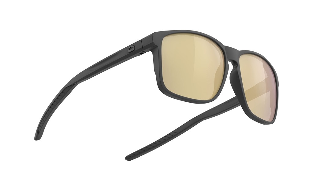 Sonnenbrillen Rudy Project Overlap SP775738-0000 farbe charcoal matte gläser multilaser gold