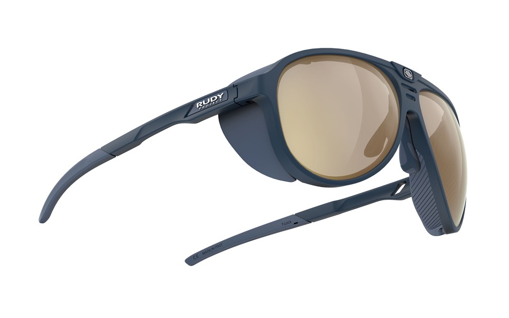 Occhiali da sole Rudy Project Stardash SP817247-0000 colore blue navy matte lenti impactx® photochromic 2 laser crimson