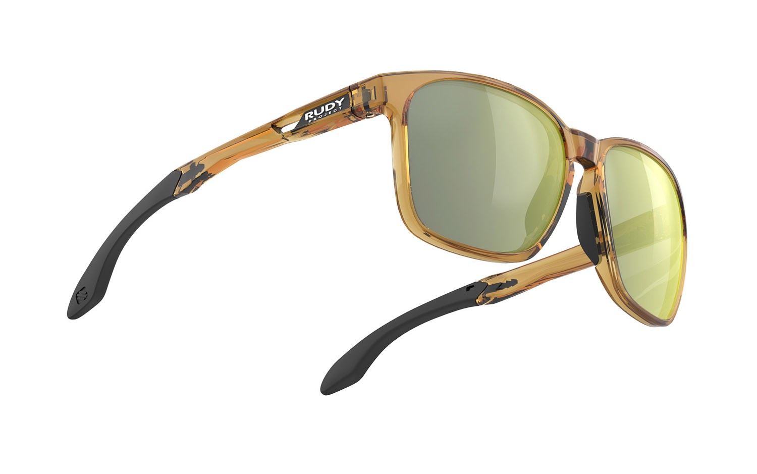 Occhiali da sole Rudy Project Lightflow A SP823283-0000 colore crystal butterscotch gloss lenti laser green