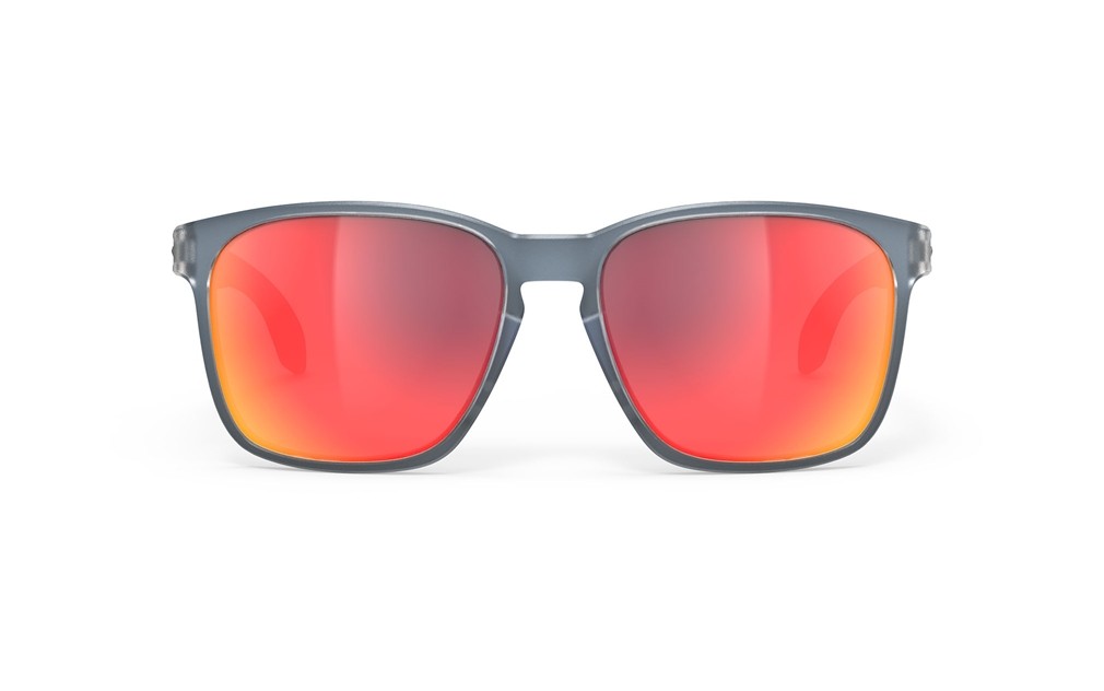 Occhiali da sole Rudy Project Lightflow A SP823853-0000 colore ice blue metal matte lenti multilaser red