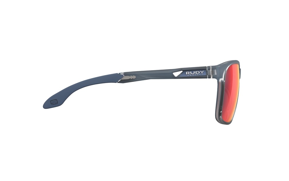 Occhiali da sole Rudy Project Lightflow A SP823853-0000 colore ice blue metal matte lenti multilaser red