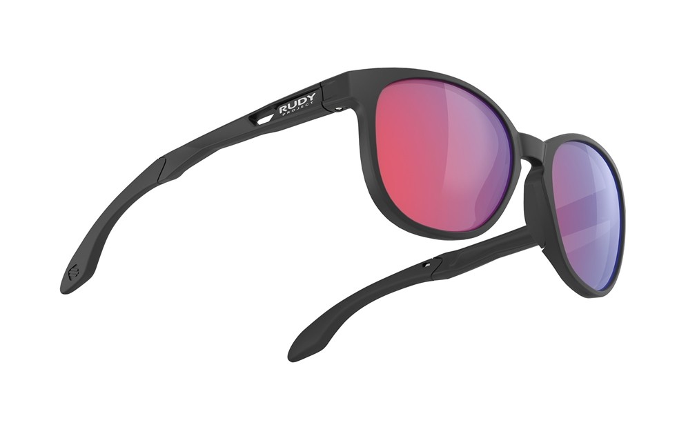 Occhiali da sole Rudy Project Lightflow B SP836206-0000 colore black matte lenti polar 3fx hdr mls red