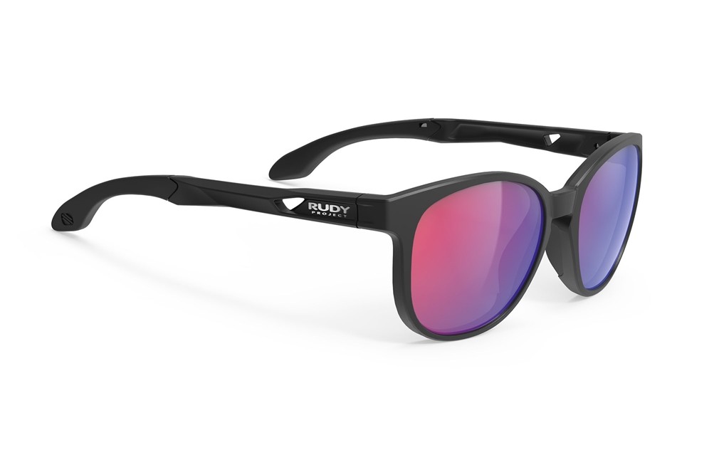 Occhiali da sole Rudy Project Lightflow B SP836206-0000 colore black matte lenti polar 3fx hdr mls red