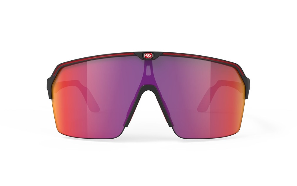Occhiali da sole Rudy Project Spinshield Air SP843806-0002 colore black matte lenti multilaser red