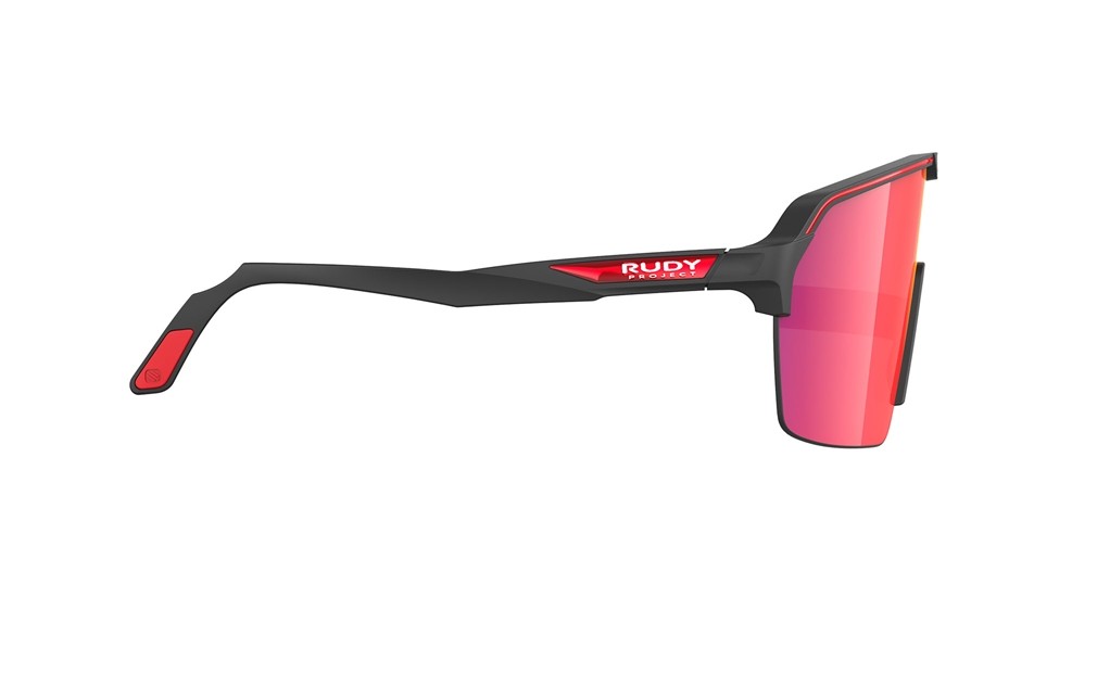 Occhiali da sole Rudy Project Spinshield Air SP843806-0002 colore black matte lenti multilaser red