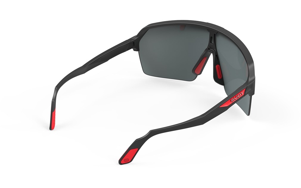 Occhiali da sole Rudy Project Spinshield Air SP843806-0002 colore black matte lenti multilaser red