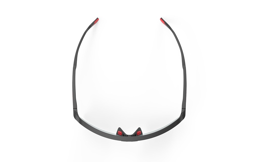 Occhiali da sole Rudy Project Spinshield Air SP843806-0002 colore black matte lenti multilaser red