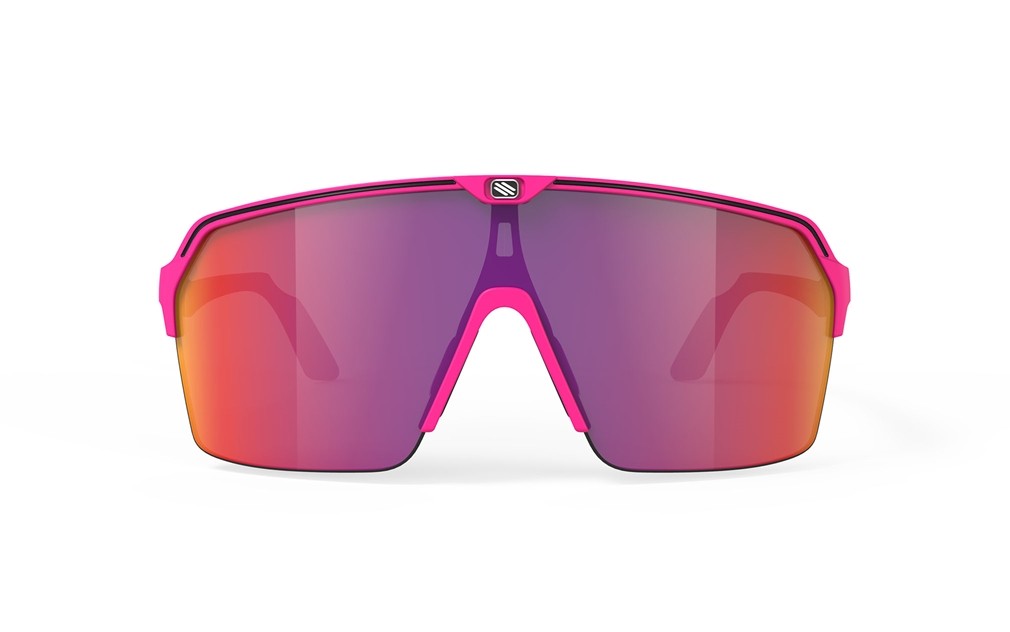 Occhiali da sole Rudy Project Spinshield Air SP843890-0001 colore pink fluo matte lenti multilaser red