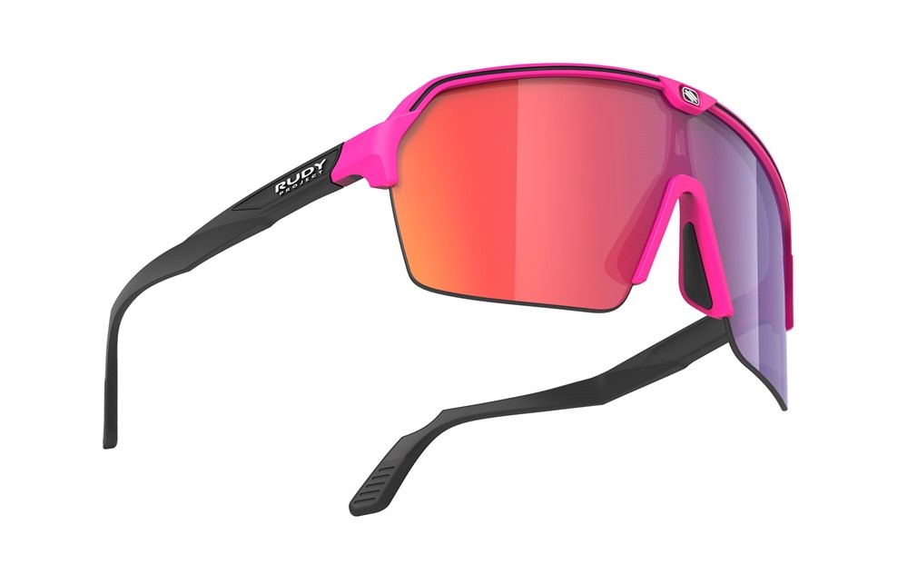 Occhiali da sole Rudy Project Spinshield Air SP843890-0001 colore pink fluo matte lenti multilaser red