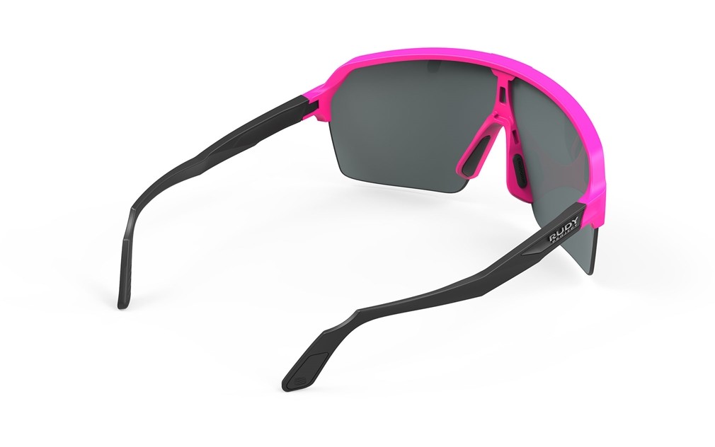 Occhiali da sole Rudy Project Spinshield Air SP843890-0001 colore pink fluo matte lenti multilaser red