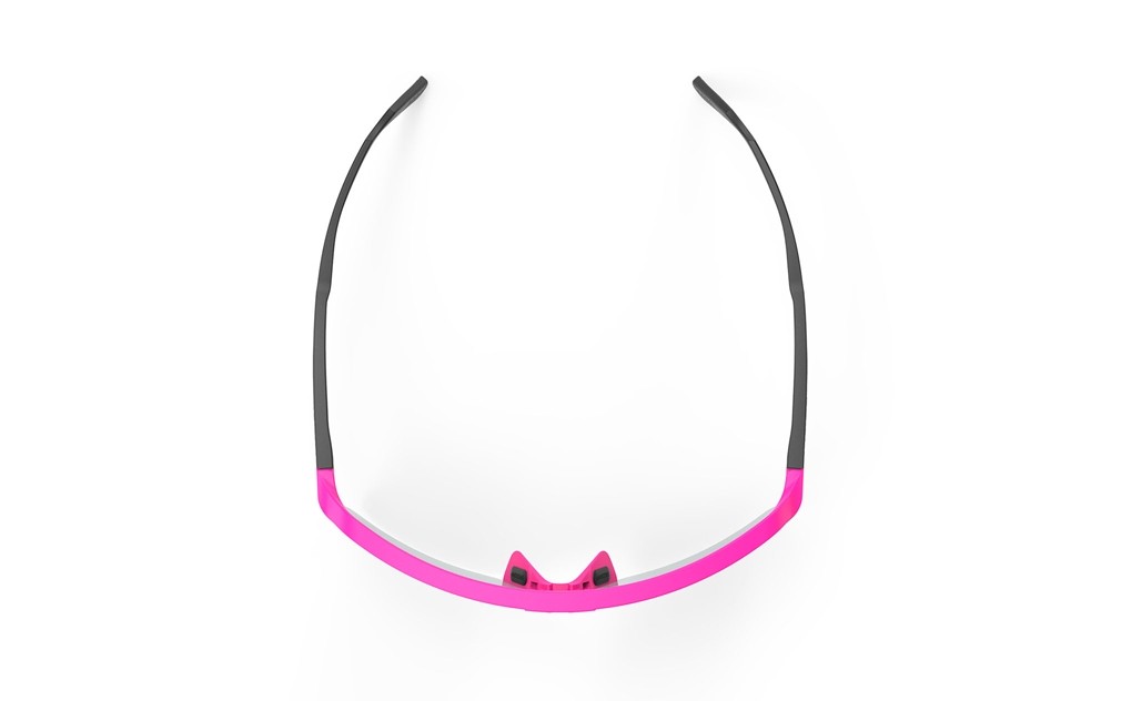 Occhiali da sole Rudy Project Spinshield Air SP843890-0001 colore pink fluo matte lenti multilaser red