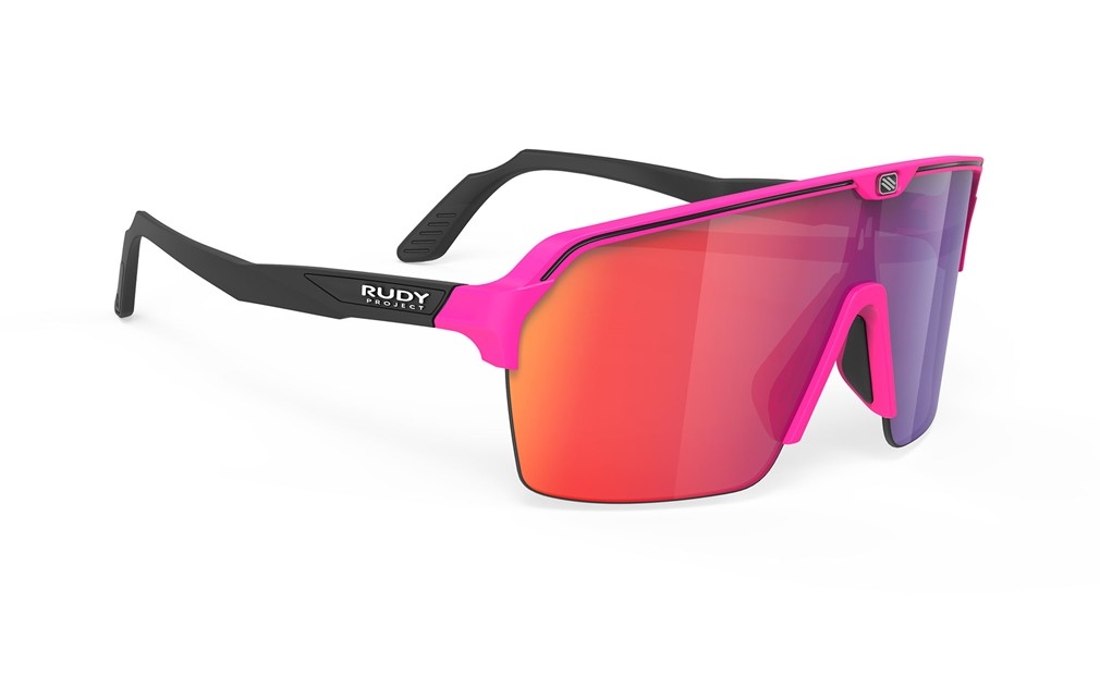 Occhiali da sole Rudy Project Spinshield Air SP843890-0001 colore pink fluo matte lenti multilaser red