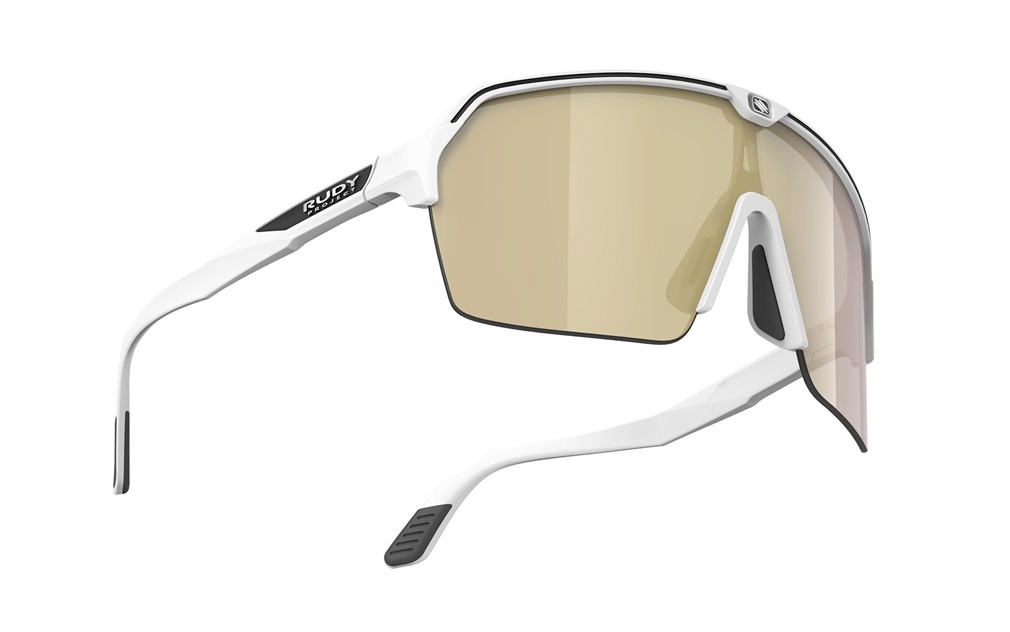 Occhiali da sole Rudy Project Spinshield Air SP845758-0000 colore white matte lenti multilaser gold