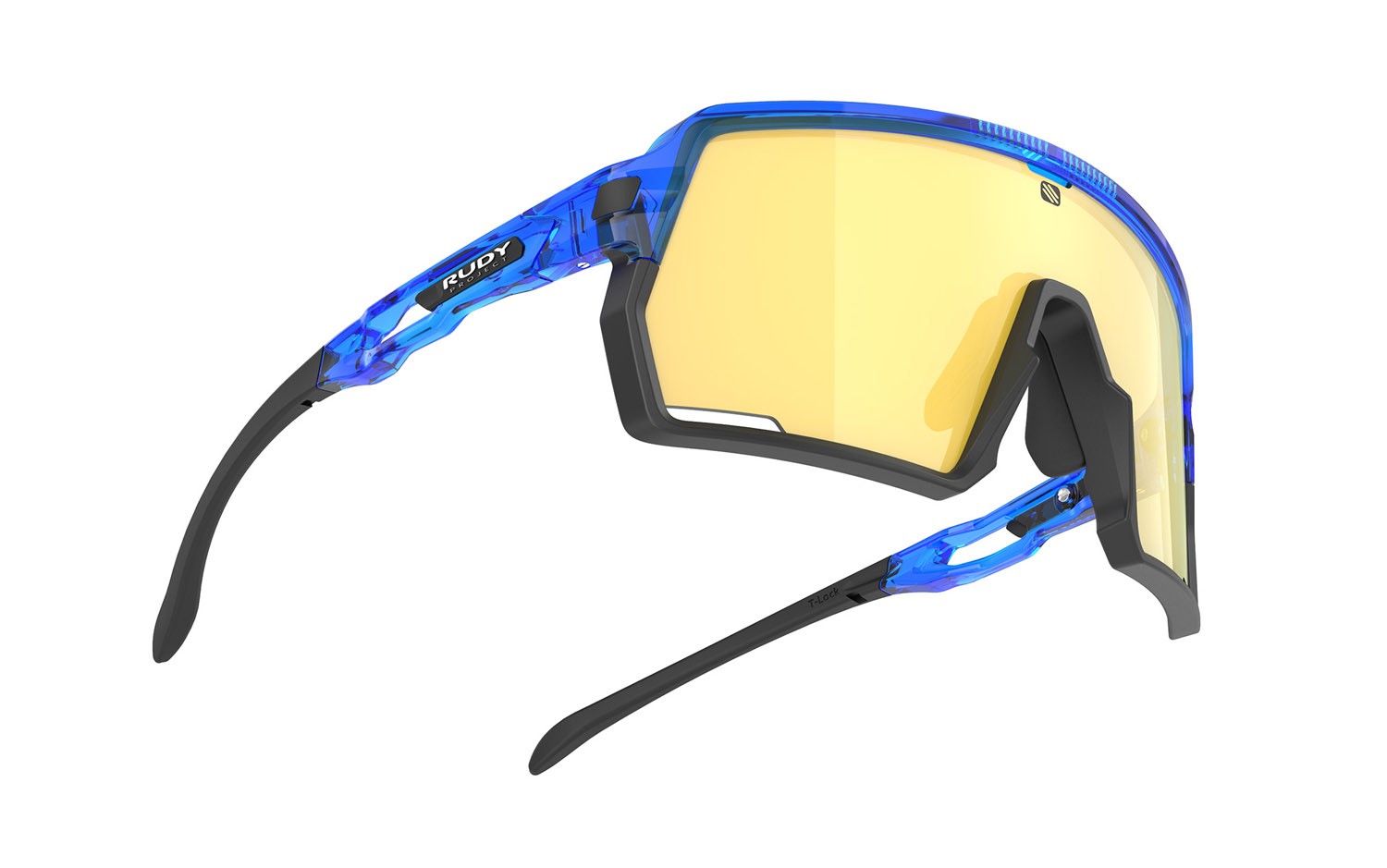 Occhiali da sole Rudy Project Kelion SP850577-0000 colore crystal blue gloss lenti multilaser yellow