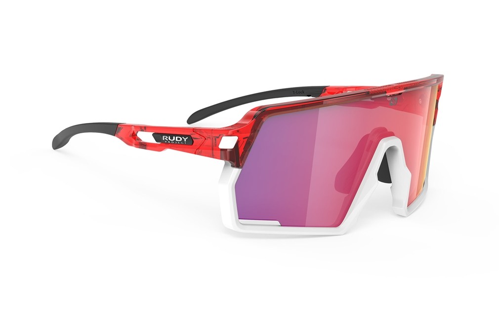 Occhiali da sole Rudy Project Kelion SP853817-0000 colore crystal red lenti multilaser red