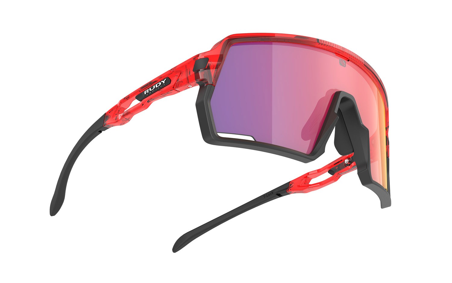 Occhiali da sole Rudy Project Kelion SP853817-0002 colore crystal red gloss lenti multilaser red
