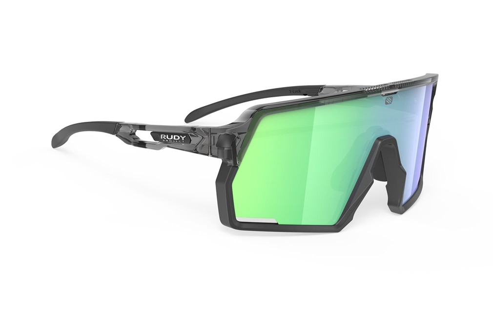 Occhiali da sole Rudy Project Kelion SP854157-0000 colore crystal ash lenti multilaser green