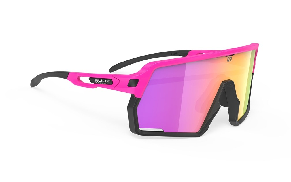 Occhiali da sole Rudy Project Kelion SP855289-0000 colore pink fluo lenti multilaser sunset
