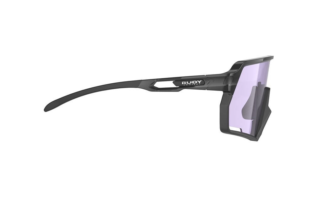 Occhiali da sole Rudy Project Kelion SP857542-0000 colore black gloss lenti laser purple
