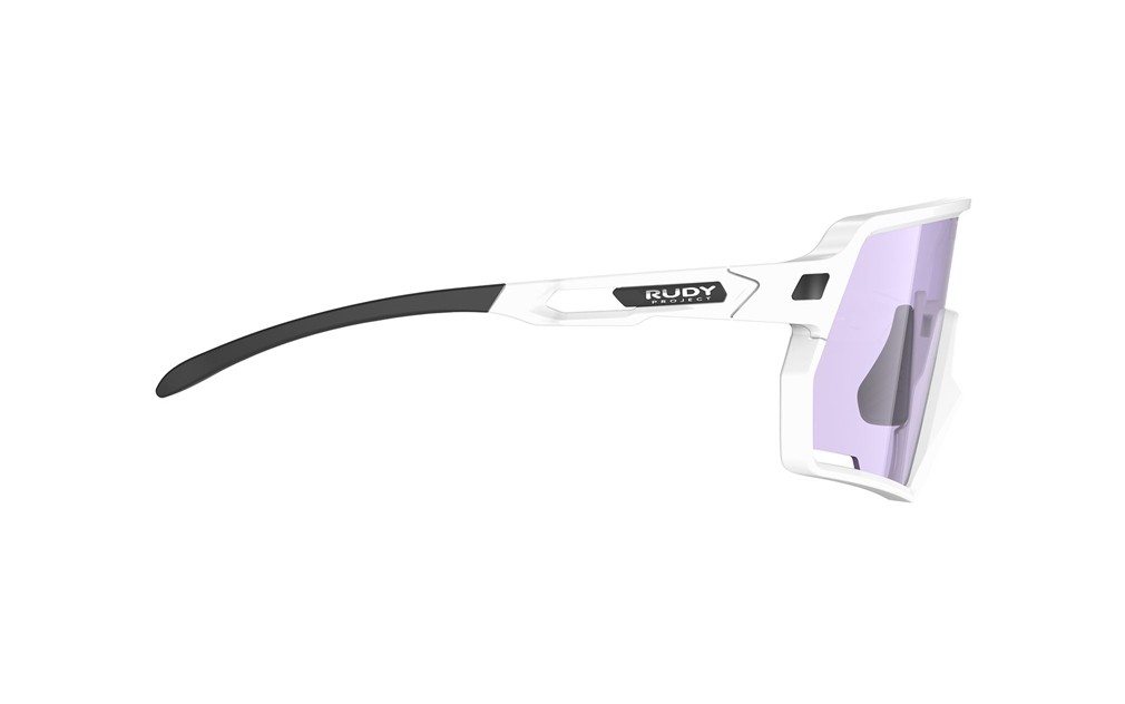 Occhiali da sole Rudy Project Kelion SP857569-0000 colore white gloss lenti laser purple
