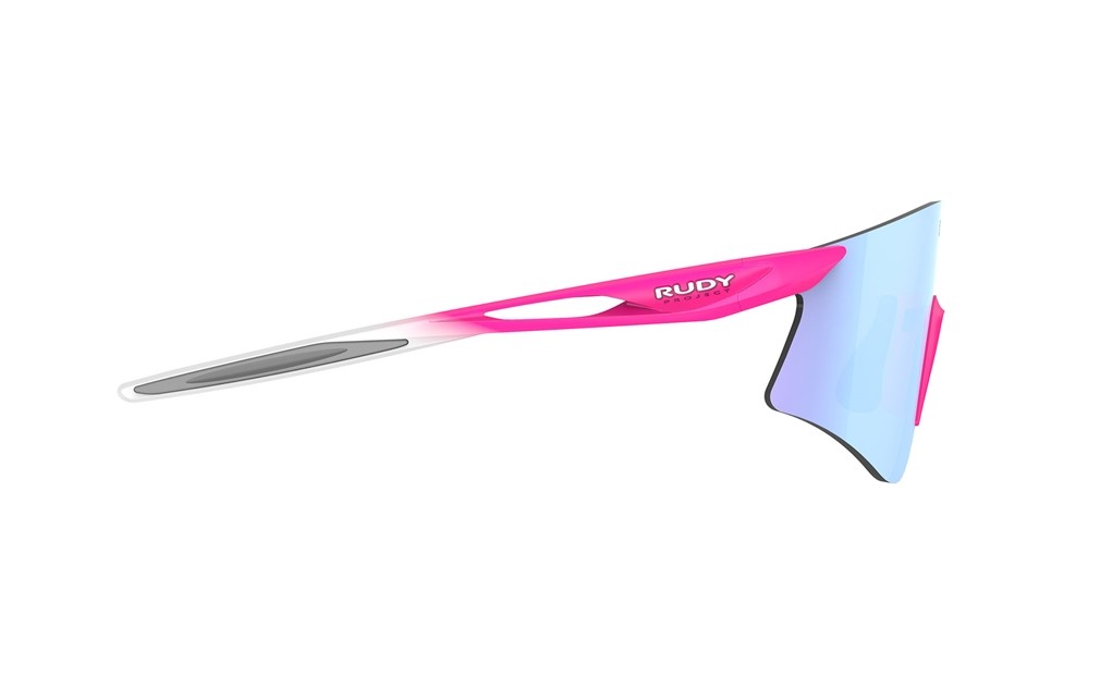 Occhiali da sole Rudy Project Astral SP886890-0000 colore pink fluo fade matte lenti smoke multilaser ice