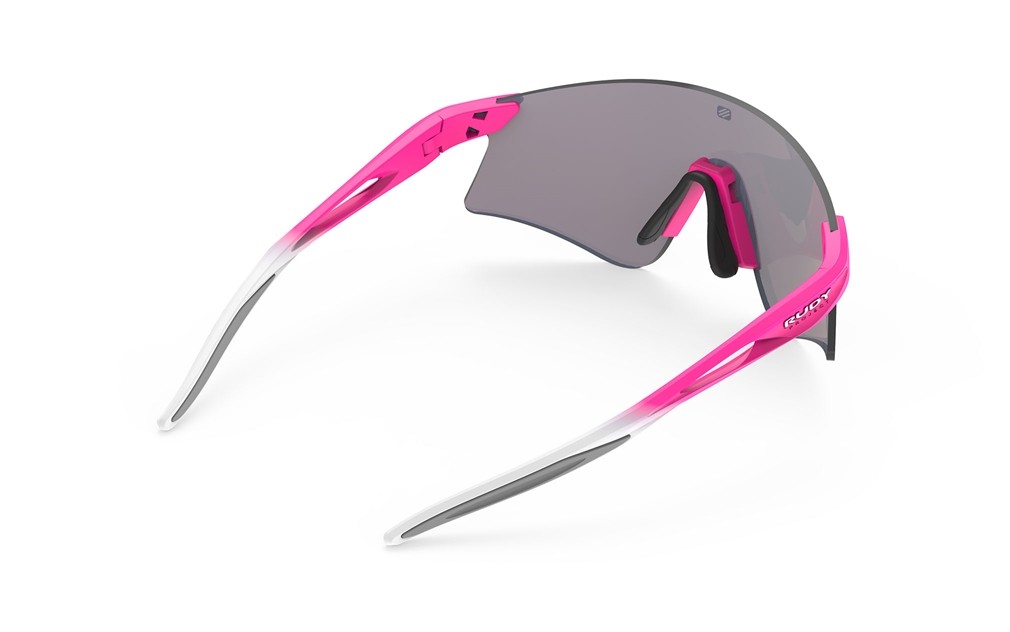 Occhiali da sole Rudy Project Astral SP886890-0000 colore pink fluo fade matte lenti smoke multilaser ice