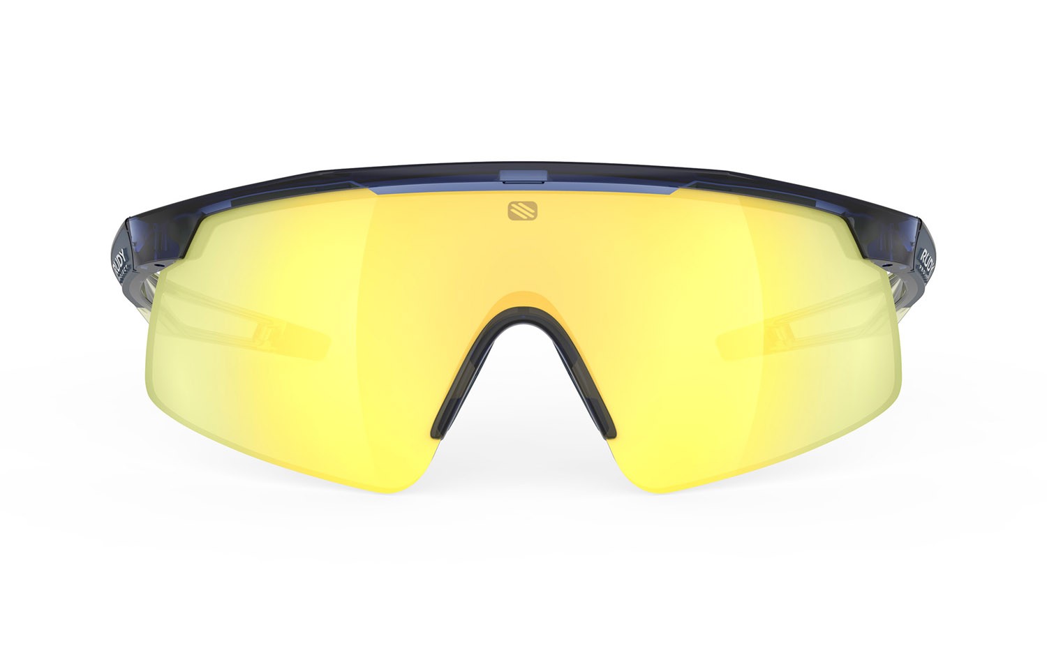 Occhiali da sole Rudy Project Turbolence SP890502-N000 colore crystal blue avio / apple green fade gloss lenti multilaser yellow