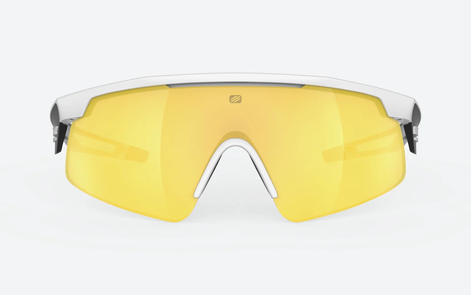 Occhiali da sole Rudy Project Turbolence Racing Without Accessories SP890558-RN01 colore white matte lenti multilaser yellow