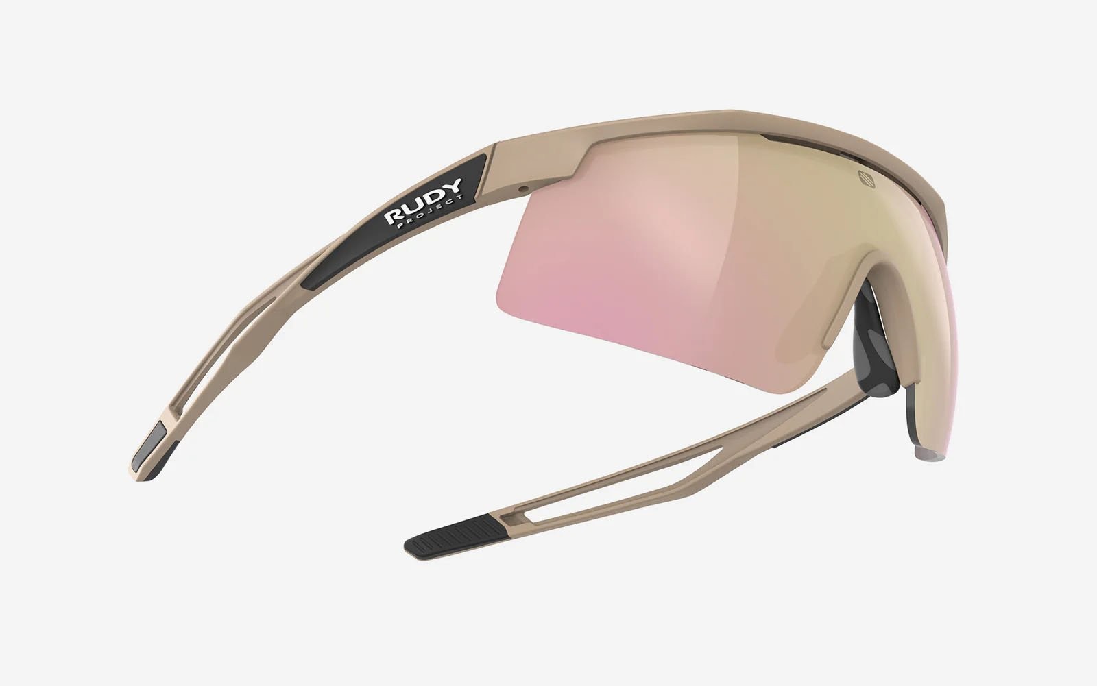 Occhiali da sole Rudy Project Turbolence + Elastic Cord Interface SP895455-0000 colore desert matte lenti multilaser rose gold