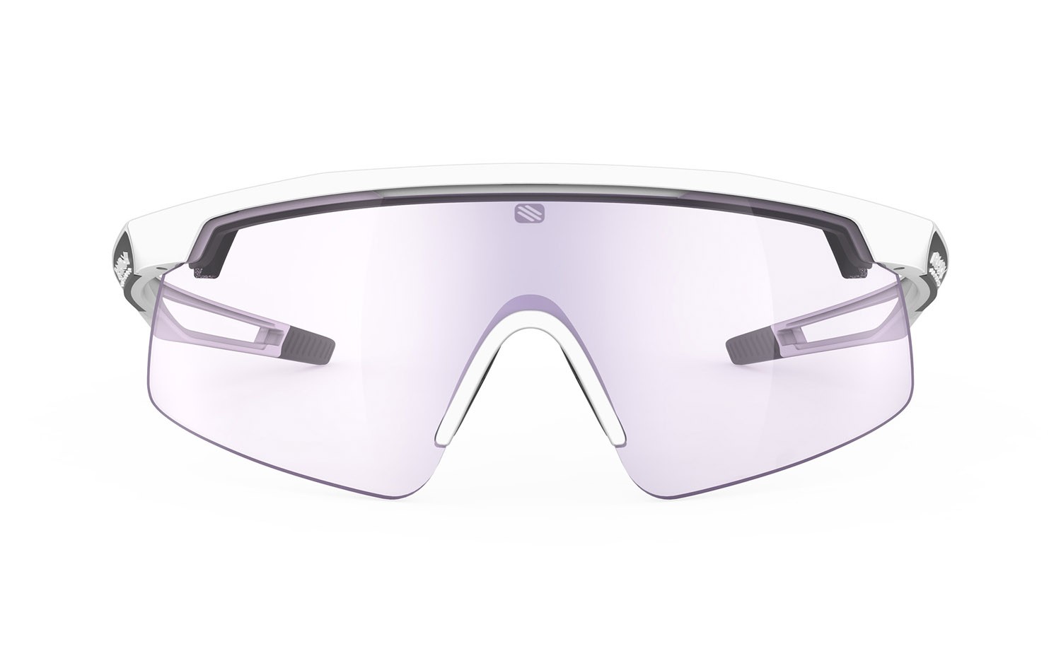 Occhiali da sole Rudy Project Turbolence SP897558-0000 c/interface e elastic cord colore white matte lenti impactx photochromic 2 laser purple