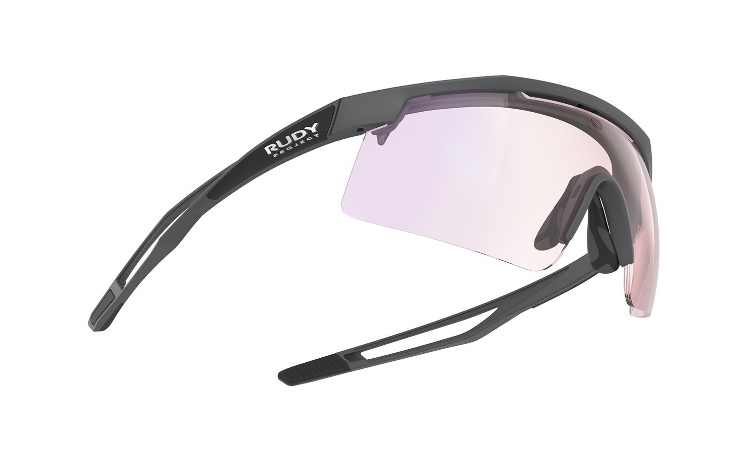 Sonnenbrillen Rudy Project Turbolence SP898938-0000 c/interface e elastic cord farbe charcoal matte gläser impactx photochromic 2 laser red