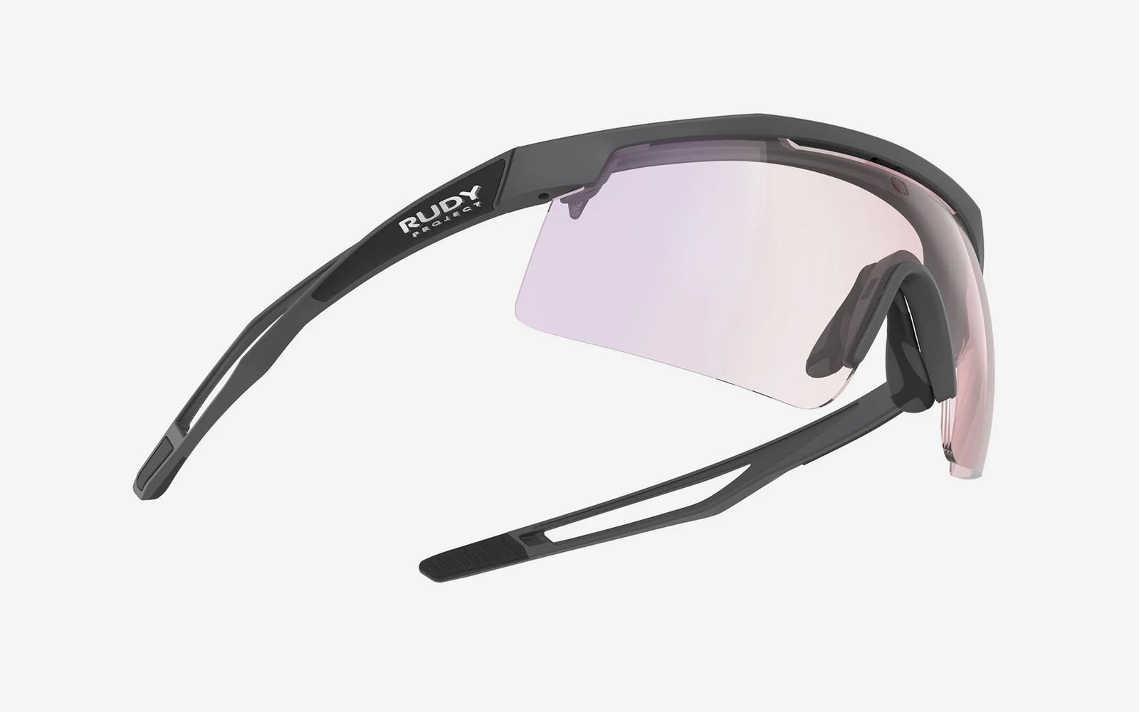 Occhiali da sole Rudy Project Turbolence + Elastic Cord Interface SP897438-0000 colore charcoal matte lenti impactx™ photochromic 2laser red