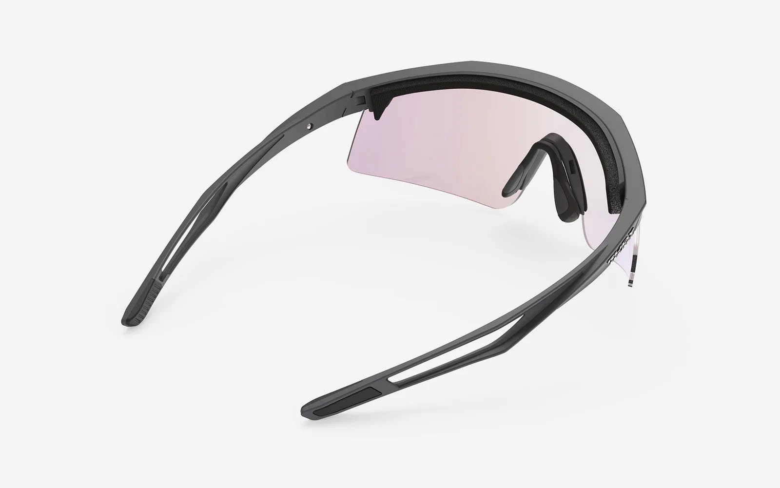 Occhiali da sole Rudy Project Turbolence + Elastic Cord Interface SP897438-0000 colore charcoal matte lenti impactx™ photochromic 2laser red
