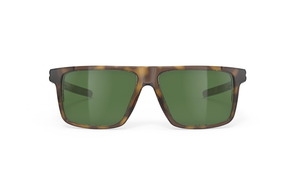 Occhiali da sole Rudy Project Stellar SP910110-0000 colore demi brown gloss lenti green