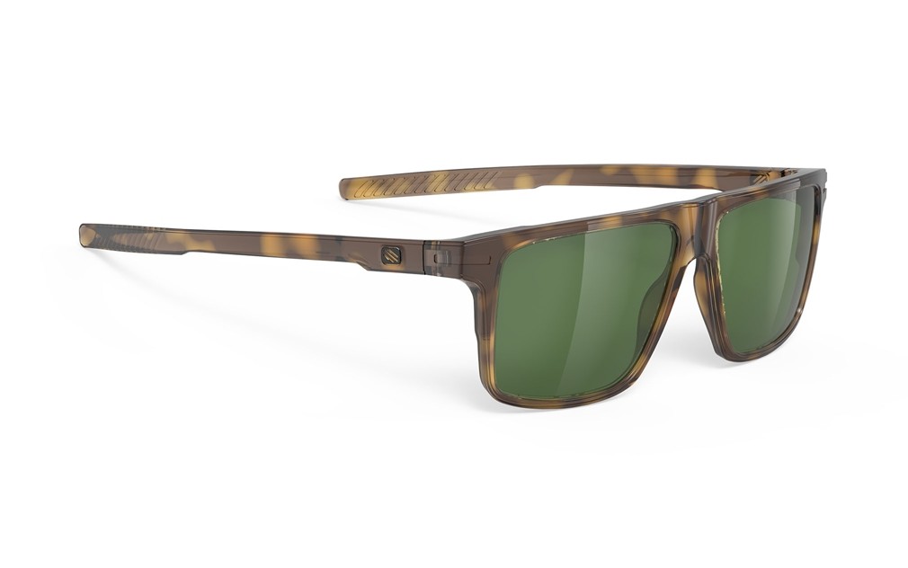 Occhiali da sole Rudy Project Stellar SP910110-0000 colore demi brown gloss lenti green