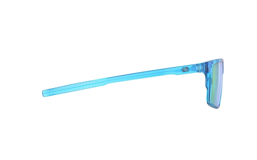 Occhiali da sole Rudy Project Stellar SP914168-0000 colore crystal azur  lenti multilaser green